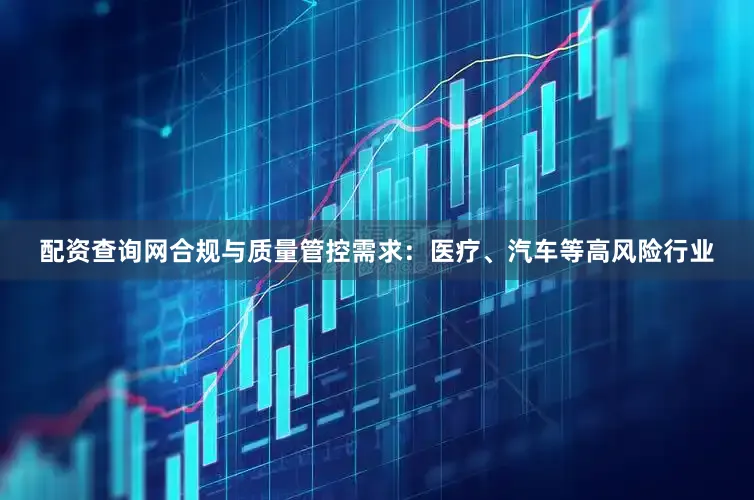 配资查询网合规与质量管控需求：医疗、汽车等高风险行业